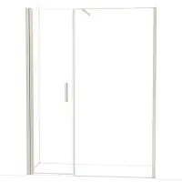 Maxaro Diamond Douchedeur | 160 cm Rvs Helder glas Draaideur