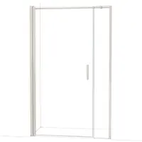 Maxaro Diamond Douchedeur | 130 cm Rvs Helder glas Draaideur