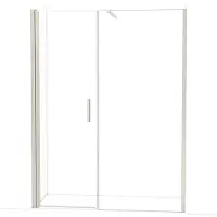 Maxaro Diamond Douchedeur | 160 cm Rvs Helder glas Draaideur
