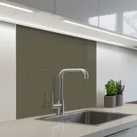 KitchenYeah Keuken achterwand 80x80 cm - Spatscherm zelfklevend Grijs - Warm - Herfst - Muurbeschermer - Spatwand fornuis