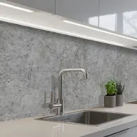 KitchenYeah Keuken achterwand 250x80 cm - Spatscherm zelfklevend Beton - Antiek - Patronen - Muurbeschermer - Spatwand fornuis