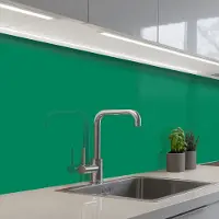 KitchenYeah Keuken achterwand 400x80 cm - Spatscherm zelfklevend Groen - Bos - Kleuren - Muurbeschermer - Spatwand fornuis