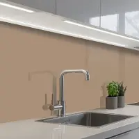 KitchenYeah Keuken achterwand 150x60 cm - Spatscherm zelfklevend Bakery brown - Interieur - Aardetinten - Muurbeschermer - Spatwand fornuis