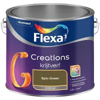 Flexa - Creations Muurverf Krijt - Epic Green - Mengverf - 2,5 L
