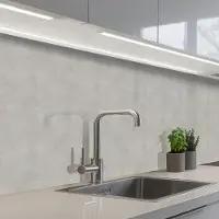 KitchenYeah Keuken achterwand 200x60 cm - Spatscherm zelfklevend Beton - Patroon - Abstract - Muurbeschermer - Spatwand fornuis