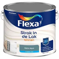 Flexa - Strak In De Lak Binnenlak Zijdeglans - Retro Aqua - Mengverf - 2,5 L