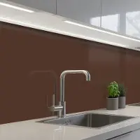 KitchenYeah Keuken achterwand 150x60 cm - Spatscherm zelfklevend Bruin - Donker - Kleuren - Muurbeschermer - Spatwand fornuis