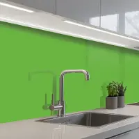 KitchenYeah Keuken achterwand 400x80 cm - Spatscherm zelfklevend Groen - Kleuren - Natuur - Muurbeschermer - Spatwand fornuis