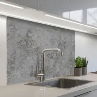 KitchenYeah Keuken achterwand 100x80 cm - Spatscherm zelfklevend Industrieel - Beton print - Patronen - Muurbeschermer - Spatwand fornuis