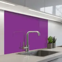 KitchenYeah Keuken achterwand 100x80 cm - Spatscherm zelfklevend Paars - Kleuren - Effen - Muurbeschermer - Spatwand fornuis