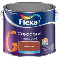 Flexa - Creations Muurverf Zijdemat - Iconic Red - Mengverf - 2,5 L