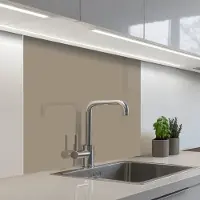KitchenYeah Keuken achterwand 80x80 cm - Spatscherm zelfklevend Interieur - Kleuren - Beige - Muurbeschermer - Spatwand fornuis