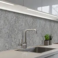KitchenYeah Keuken achterwand 500x60 cm - Spatscherm zelfklevend Beton - Antiek - Patronen - Muurbeschermer - Spatwand fornuis