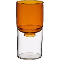 Hario Glazen Vaas - Amber - Life With Glass Series - Hittebestendig Glas - Hydrocultuur