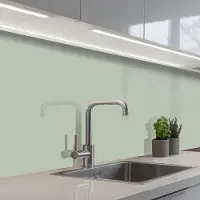 KitchenYeah Keuken achterwand 250x80 cm - Spatscherm zelfklevend Mintgroen - Effen kleur - Muurbeschermer - Spatwand fornuis