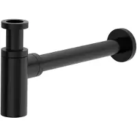 Xenz Pure - sifon rond zwart mat