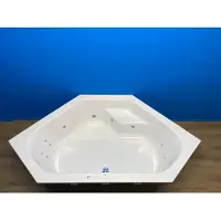 Sanindusa Rimini bubbelbad met elektrisch WP2 systeem 145x145 wit