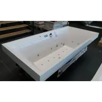 Villeroy & boch Squaro bubbelbad met Excellent systeem en verlichting 180x80 wit