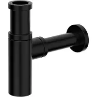 Xenz Pure - Designsifon rond zwart mat