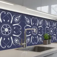 KitchenYeah Keuken achterwand 300x80 cm - Spatscherm zelfklevend Design - Mandala - Bohemian - Muurbeschermer - Spatwand fornuis