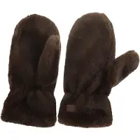 I'm Dutch Faux Fur Wanten Ohau Bruin