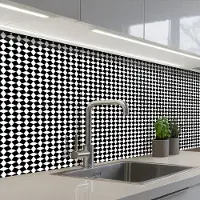 KitchenYeah Keuken achterwand 150x80 cm - Spatscherm zelfklevend Design - Geometrie - Patroon - Muurbeschermer - Spatwand fornuis