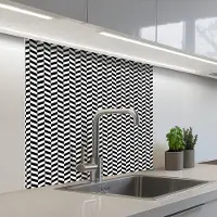 KitchenYeah Keuken achterwand 80x80 cm - Spatscherm zelfklevend Abstract - Patronen - Design - Lijn - Muurbeschermer - Spatwand fornuis