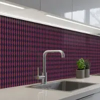 KitchenYeah Keuken achterwand 400x80 cm - Spatscherm zelfklevend Patronen - Abstract - Vintage - Muurbeschermer - Spatwand fornuis