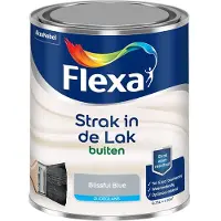 Flexa - Strak In De Lak Buitenlak Zijdeglans - Blissful Blue - Mengverf - 750 Ml