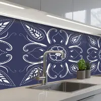 KitchenYeah Keuken achterwand 150x60 cm - Spatscherm zelfklevend Design - Mandala - Bohemian - Muurbeschermer - Spatwand fornuis