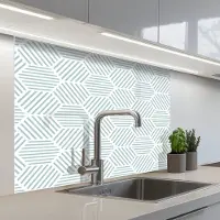 KitchenYeah Keuken achterwand 100x80 cm - Spatscherm zelfklevend Abstract - Patronen - Design - Muurbeschermer - Spatwand fornuis