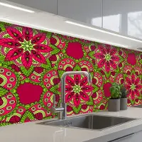 KitchenYeah Keuken achterwand 200x80 cm - Spatscherm zelfklevend Hippie - Mandala - Bloemen - Design - Muurbeschermer - Spatwand fornuis