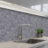 KitchenYeah Keuken achterwand 400x60 cm - Spatscherm zelfklevend Mandala - Patronen - Vintage - Abstract - Japans - Muurbeschermer - Spatwand fornuis