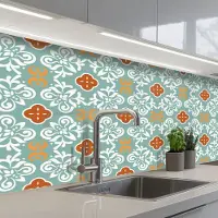 KitchenYeah Keuken achterwand 150x60 cm - Spatscherm zelfklevend Patronen - Bloemen - Abstract - Muurbeschermer - Spatwand fornuis