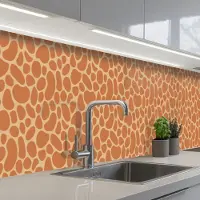 KitchenYeah Keuken achterwand 400x60 cm - Spatscherm zelfklevend Giraffe - Afrika - Design - Muurbeschermer - Spatwand fornuis