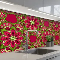 KitchenYeah Keuken achterwand 150x80 cm - Spatscherm zelfklevend Hippie - Mandala - Bloemen - Design - Muurbeschermer - Spatwand fornuis