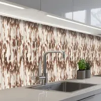 KitchenYeah Keuken achterwand 350x60 cm - Spatscherm zelfklevend Roest - Bruin - Vlekken - Metaal - Muurbeschermer - Spatwand fornuis