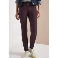 Cecil Dames Broek in lederlook - Rood - 33