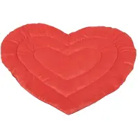 COOCKOO Be Mine kattenplaid hartvorm rood Per stuk