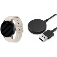 Strap-it Siliconen Wave bandje sterrenlicht + Oplaadkabel – geschikt voor Samsung Galaxy Watch 7 (40/44mm) / 6 (Classic) / 5 (Pro) / 4 (Classic) – comfortabel & duurzaam - duurzaam