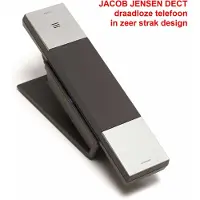 Jacob Jensen HT20D DECT draadloze telefoon - strak design - geheel zwart