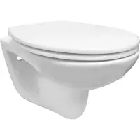 Mueller Pluto randloos toiletpot met zitting wit glans
