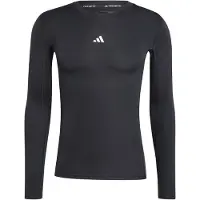 Adidas Functioneel shirt 'TECHFIT Compression Training Long Sleeve' zwart / wit
