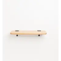 TIPTOE Bracket Wandplank Graphite Black | 60x20cm | Solid Oak
