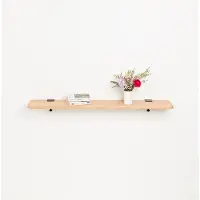 TIPTOE Solid Oak Wandplank Graphite Black | 120x20cm