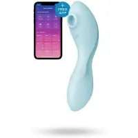 Satisfyer Curvy Trinity 5+ - App-gestuurde 2-in-1 vibrator (blauw)
