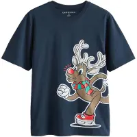 Next Shirt navy / bruin / rood / offwhite