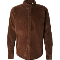 Only & Sons Overhemd 'ONSMICHAEL' donkerbruin