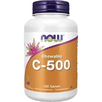 Now Vitamine C-500 Chewables - 100 lozenges - Cherry