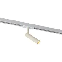 QAZQA Moderne spot beige met wit voor 1-fase railsysteem - Iconic Ivy